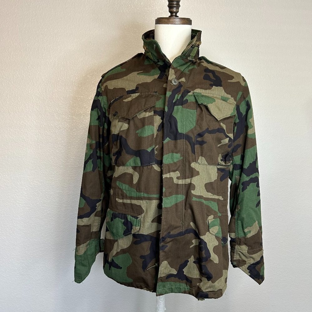 Authentic Vintage Camouflage Field Coat M65 Unisex (S) SKU 150